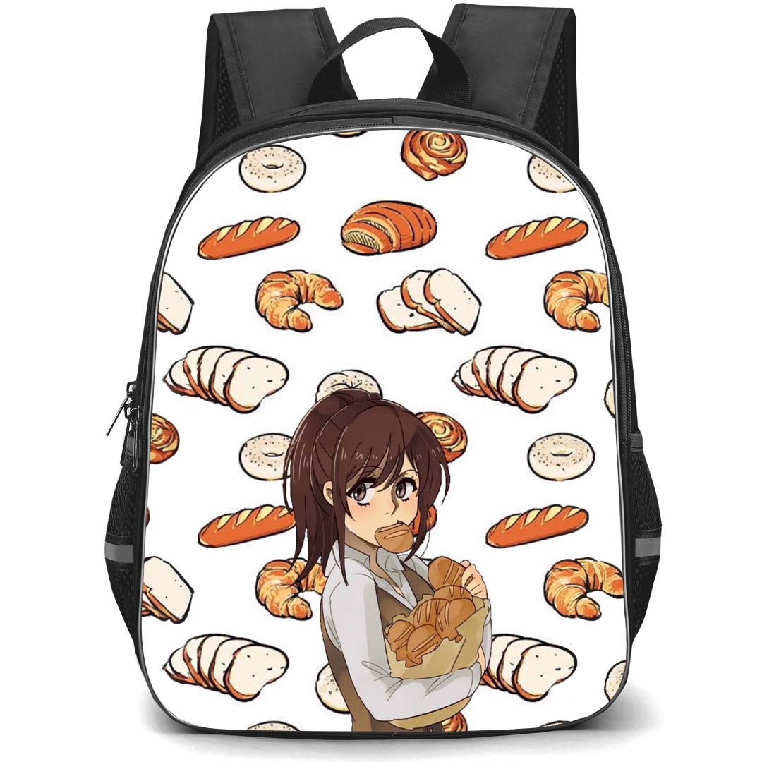 Attack On Titan Sasha Backpack StudentPack - Attack on Titan Sasha Eat Comic Art Bread Background
