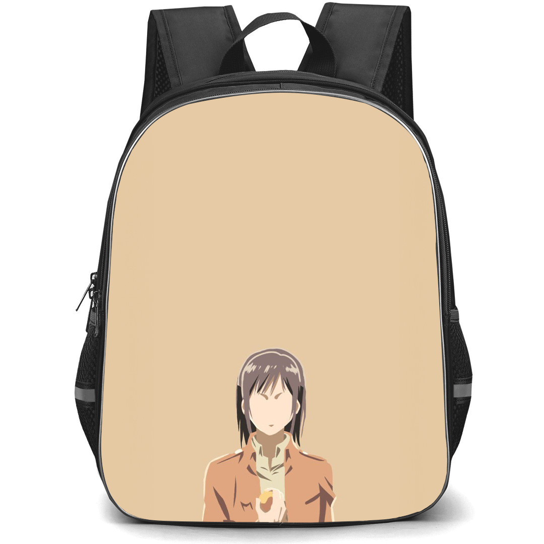 Attack On Titan Sasha Backpack StudentPack - Attack on Titan Sasha Minimalist Portrait On Beige Background