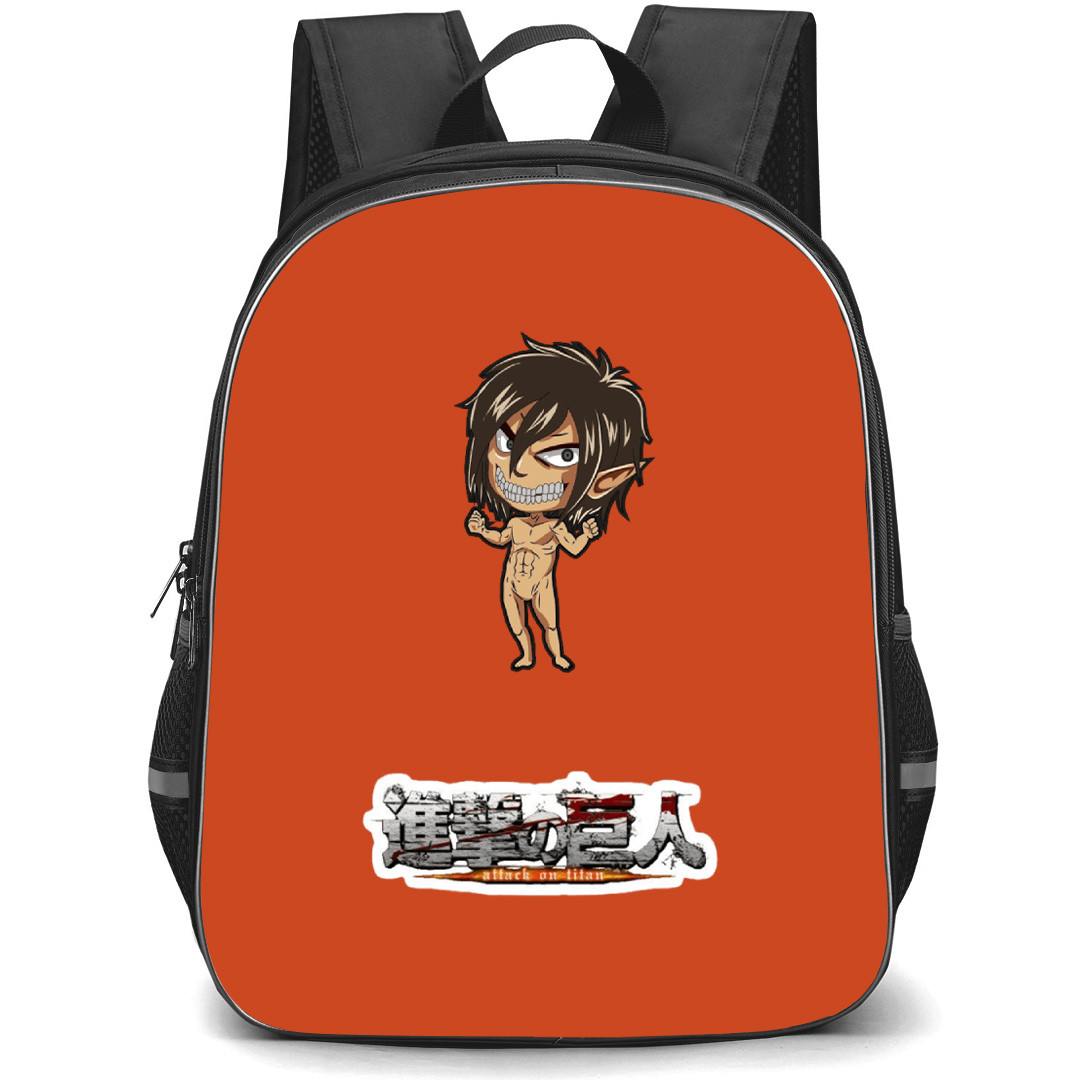 Attack On Titan Backpack StudentPack - Attack on Titan Cartoon Art Sticker