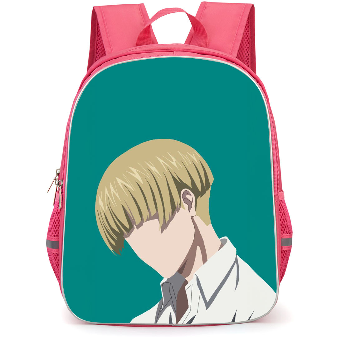 Attack On Titan Yelena Backpack StudentPack - Attack on Titan Yelena Minimalist Side Portrait On Green Background