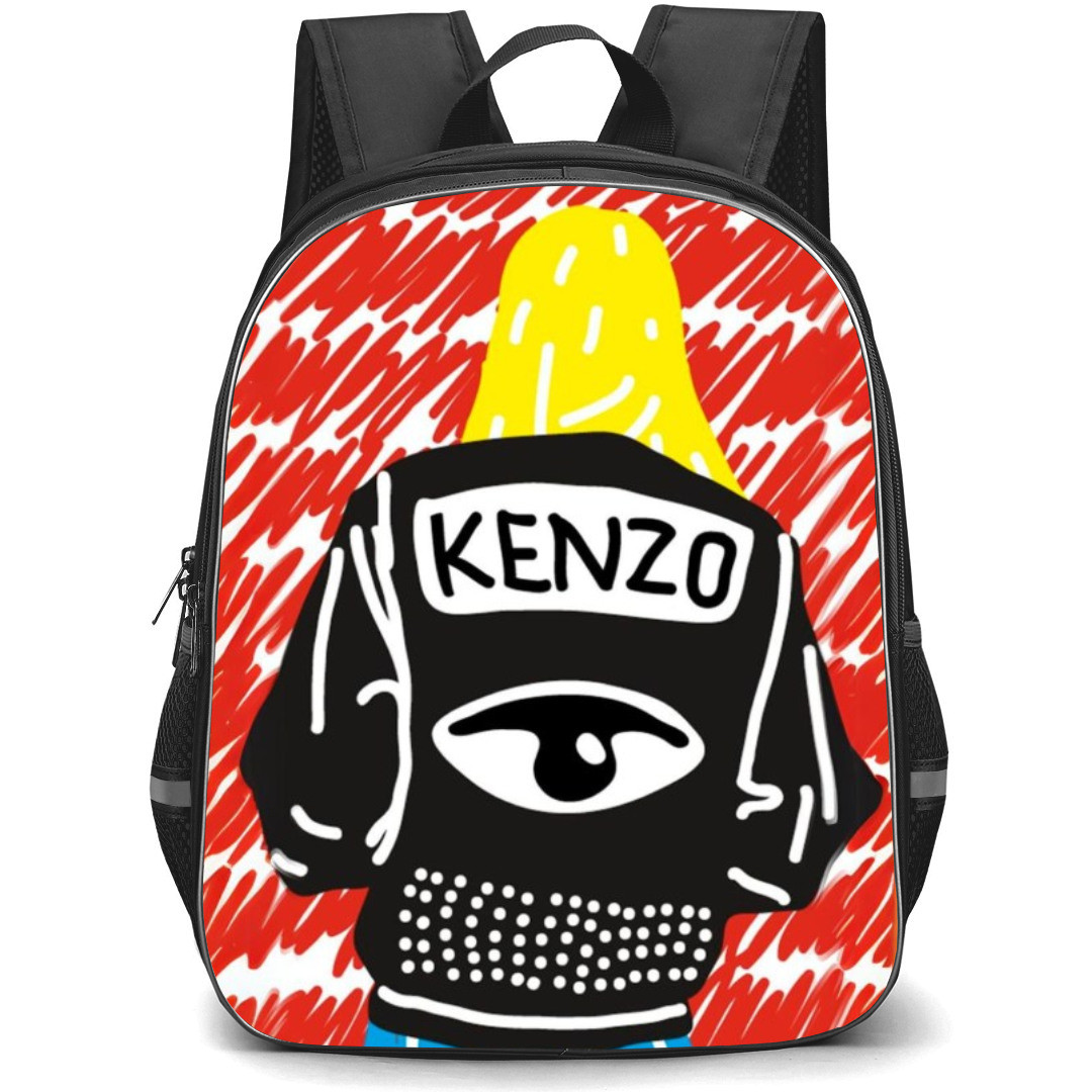 Kenzo Backpack StudentPack - Back Portrait Cartoon Art