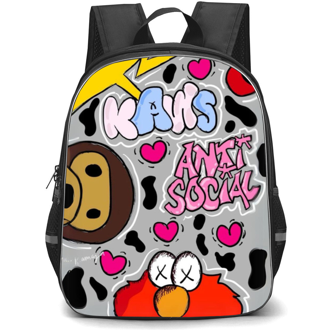 Kenzo Backpack StudentPack - Kaws Anti-Social Poster