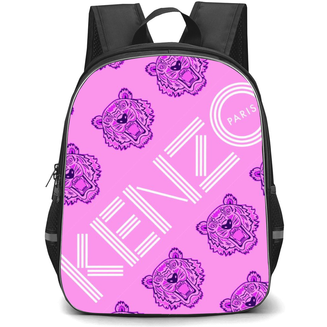 Kenzo Backpack StudentPack - Series Logo Tiger Pattern
