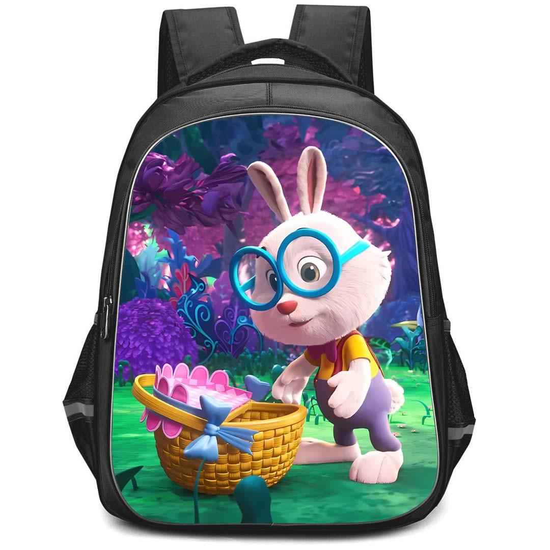 Alice's Wonderland Bakery Fergie The White Rabbit Backpack StudentPack - Fergie Standing