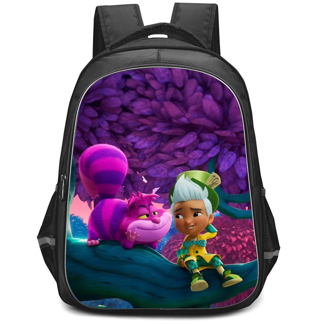 Alice's Wonderland Bakery Gallymoggers Backpack StudentPack - Gallymoggers And Cheshire Cat Sitting