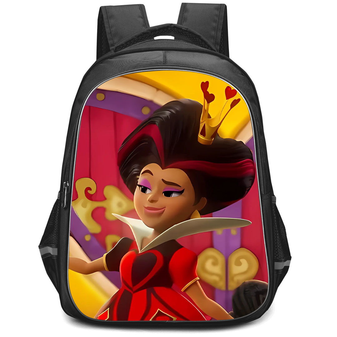 Alice's Wonderland Bakery Queen Of Heart Backpack StudentPack - Queen Of Heart Side Portrait