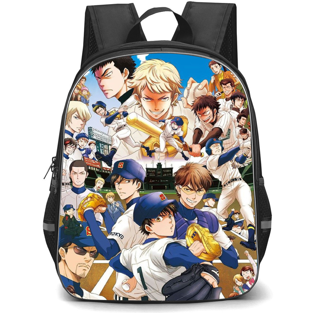 Ace Of The Diamond Backpack School Bag StudentPack - Characters Collage Portrait Stadium Poster