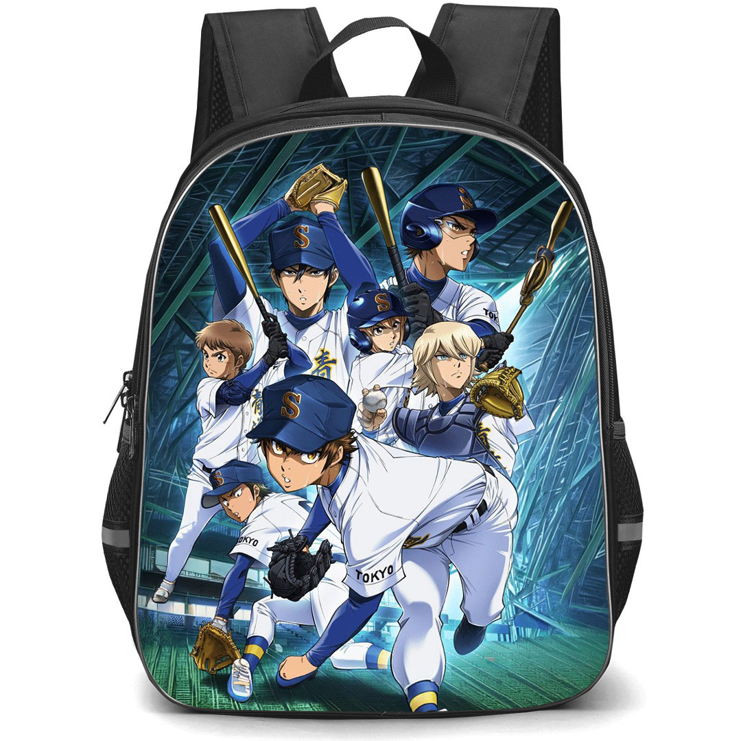 Ace Of The Diamond Backpack School Bag StudentPack - Characters Fierce Game Poster
