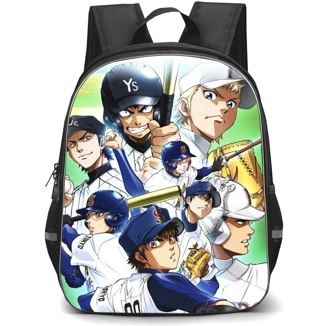 Ace Of The Diamond Backpack School Bag StudentPack - Characters Grin Fierce Poster