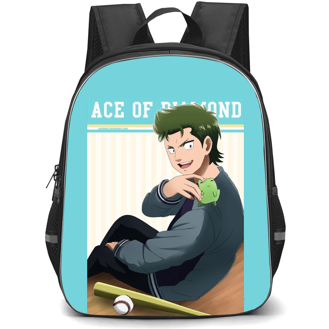 Ace Of The Diamond Kuramochi Backpack School Bag StudentPack - Kuramochi Frog Pet Portrait Poster