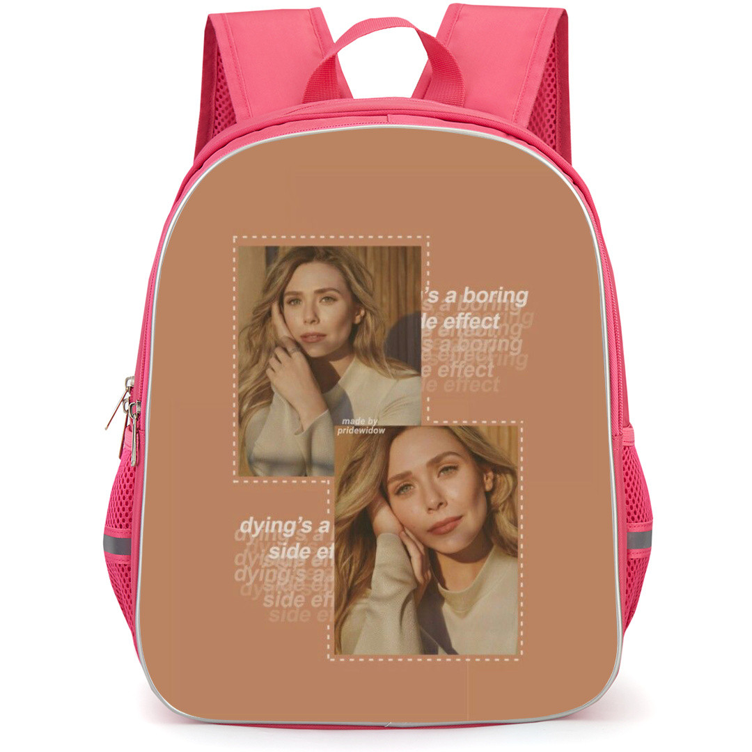 Elizabeth Olsen Backpack School Bag StudentPack - Elizabeth Olsen Aesthetic Portrait Collage