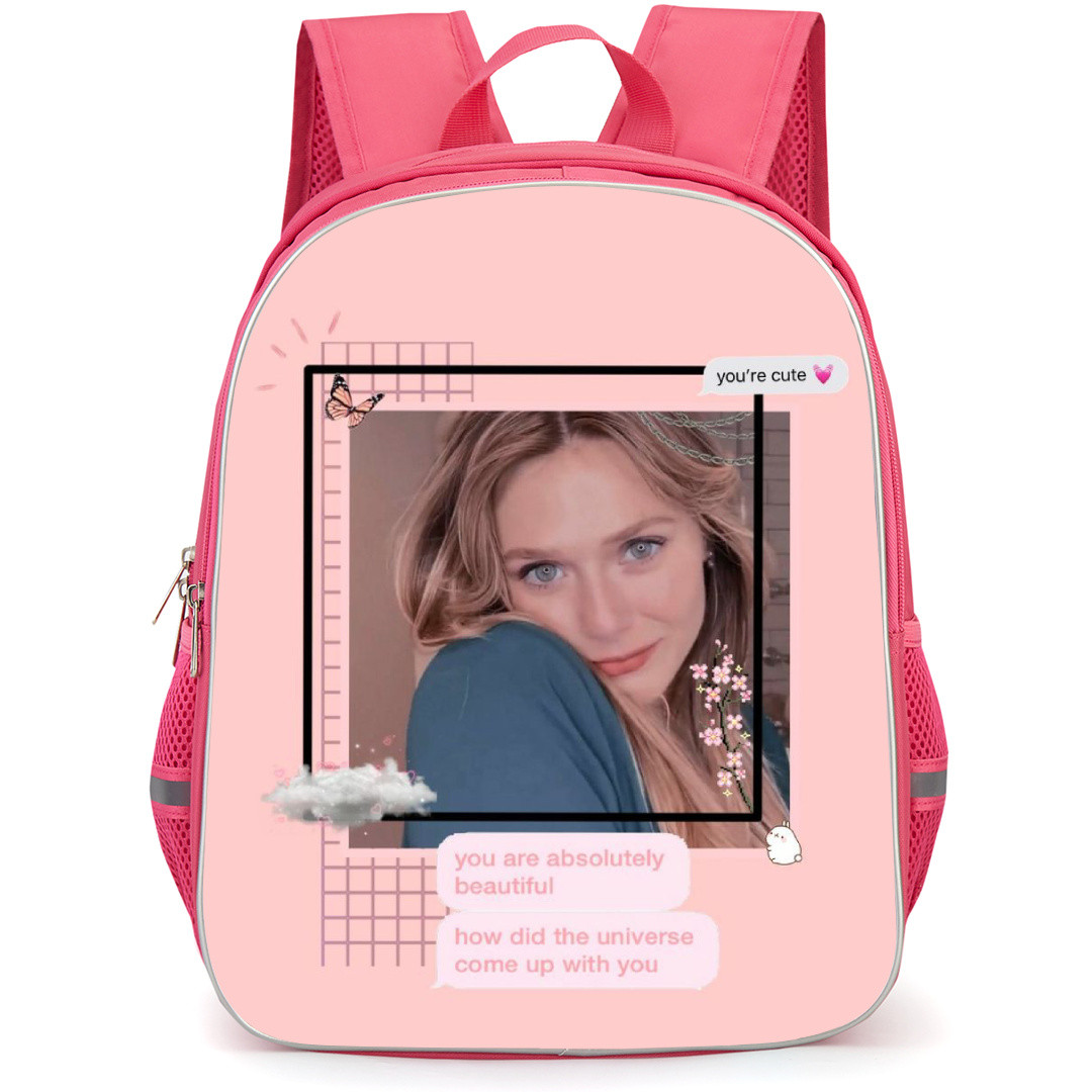 Elizabeth Olsen Backpack School Bag StudentPack - Elizabeth Olsen Youre Cute Portrait Poster