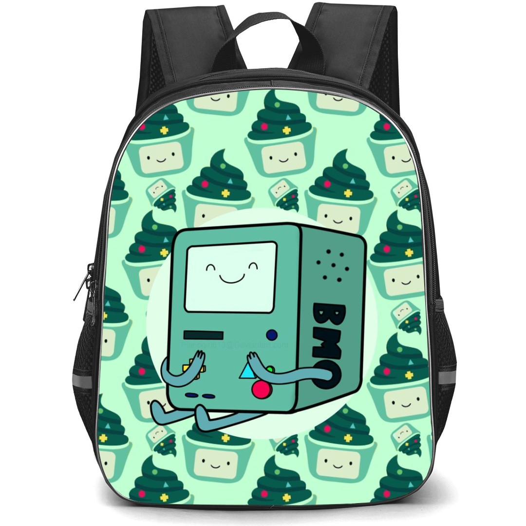 Adventure Time BMO School Backpack StudentPack - BMO Portrait Pattern Art