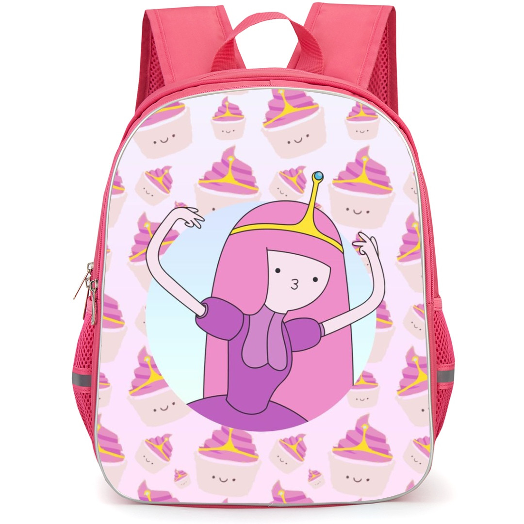 Adventure Time Princess Bubblegum School Backpack StudentPack - Princess Bubblegum Cupcake Pattern Art