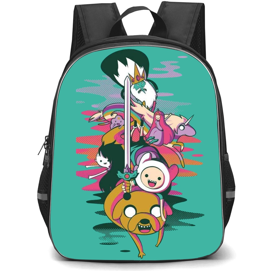 Adventure Time School Backpack StudentPack - Characters Avatar Blue Background