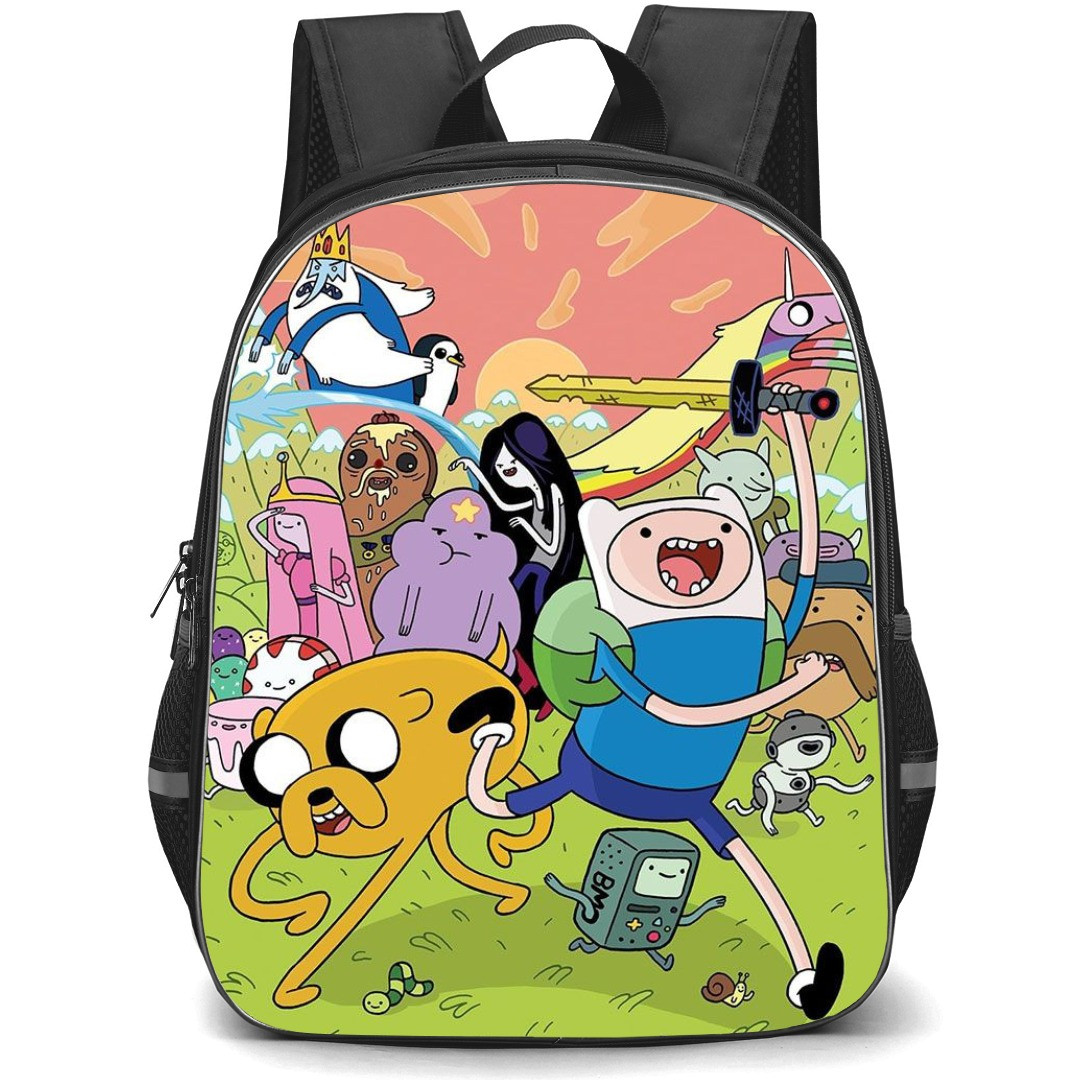 Adventure Time School Backpack StudentPack - Characters Mountain Background
