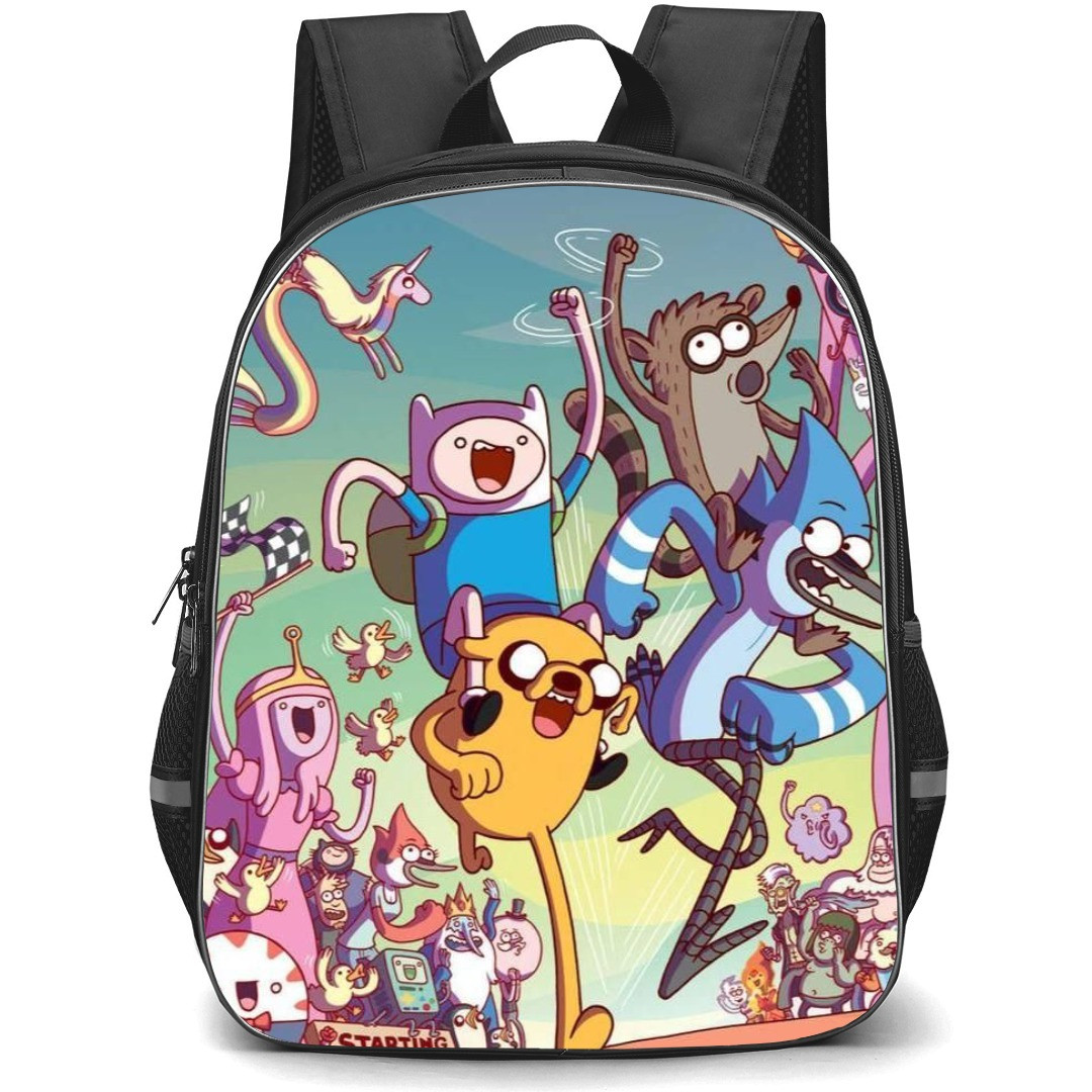 Adventure Time School Backpack StudentPack - Characters Running Illustration