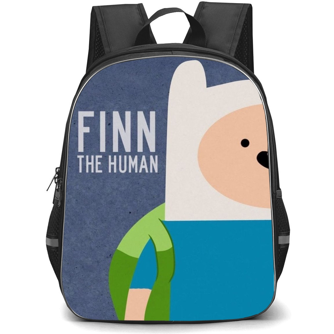 Adventure Time Finn The Human School Backpack StudentPack - Finn The Human Half Face Portrait