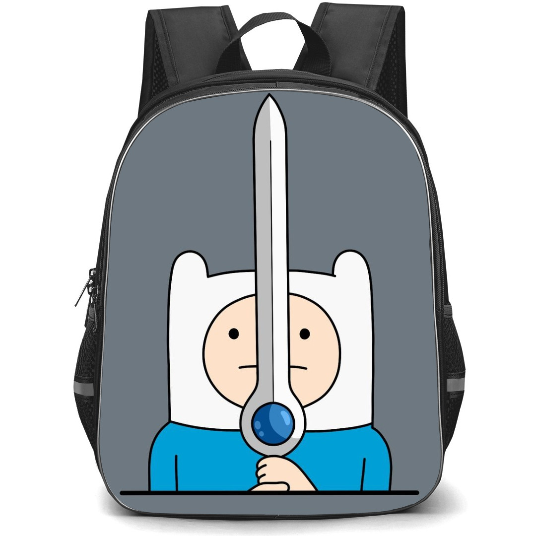 Adventure Time Finn The Human School Backpack StudentPack - Finn The Human Holding Sword Illustration