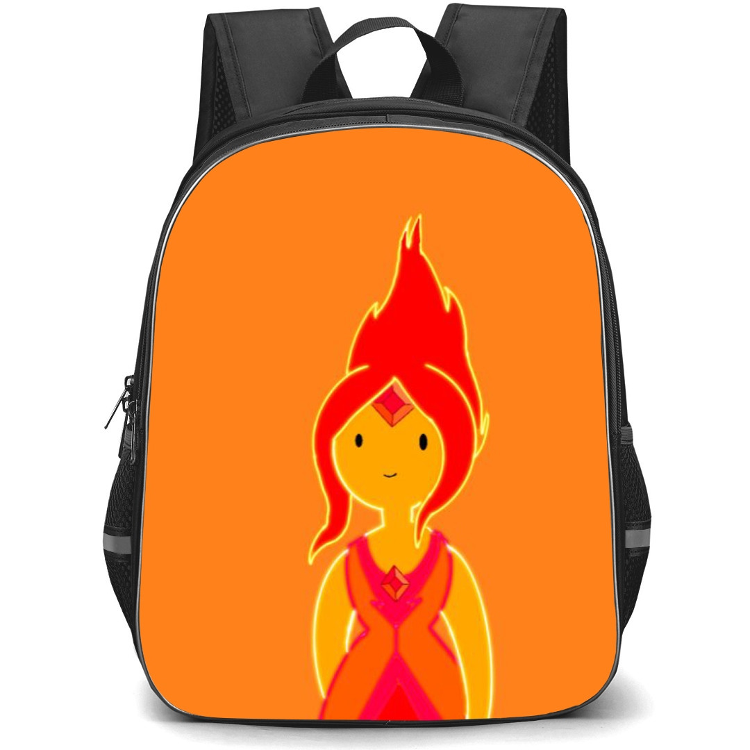 Adventure Time Flame Princess School Backpack StudentPack - Flame Princess Portrait Orange Background
