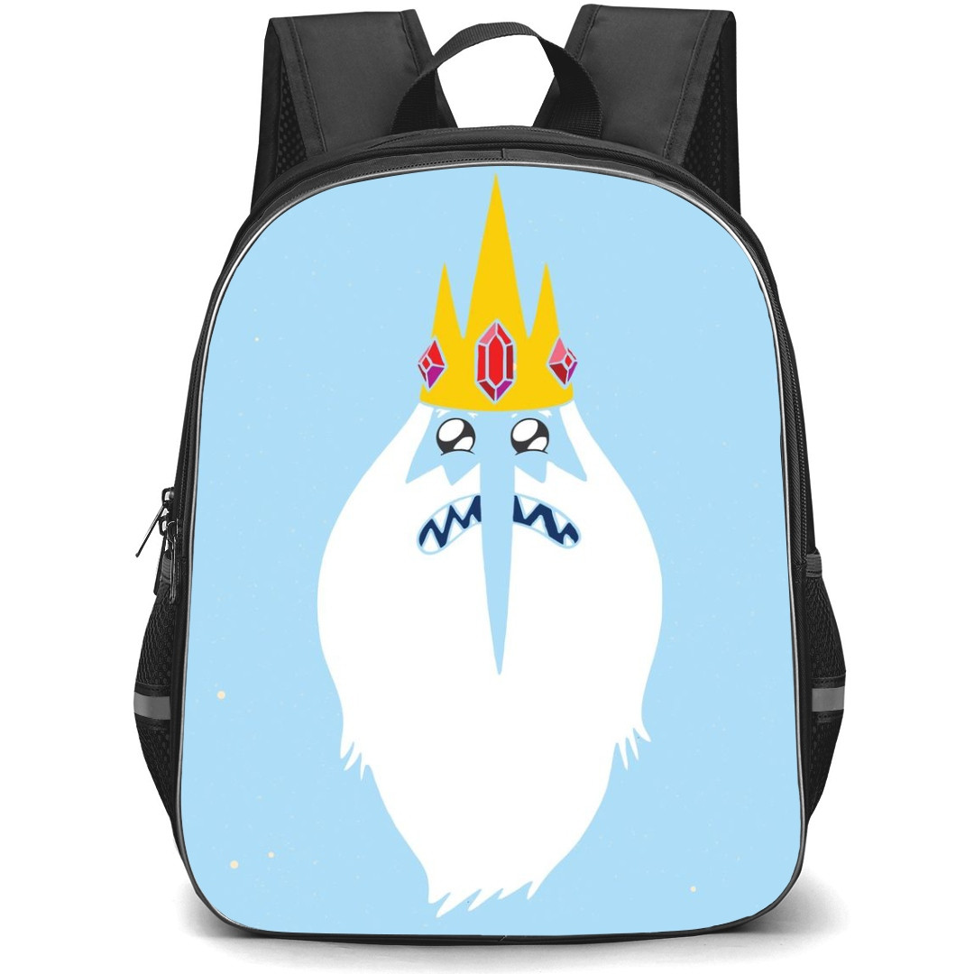 Adventure Time Ice King School Backpack StudentPack - Ice King Portrait Blue Background