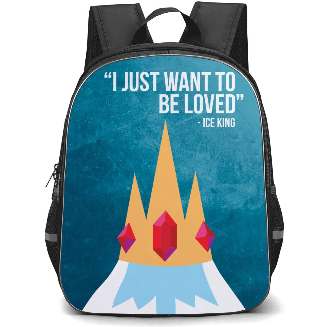 Adventure Time Ice King School Backpack StudentPack - Ice King Want To Be Loved