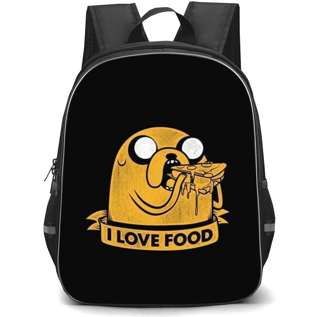 Adventure Time Jake The Dog School Backpack StudentPack - Jake The Dog I Love Food