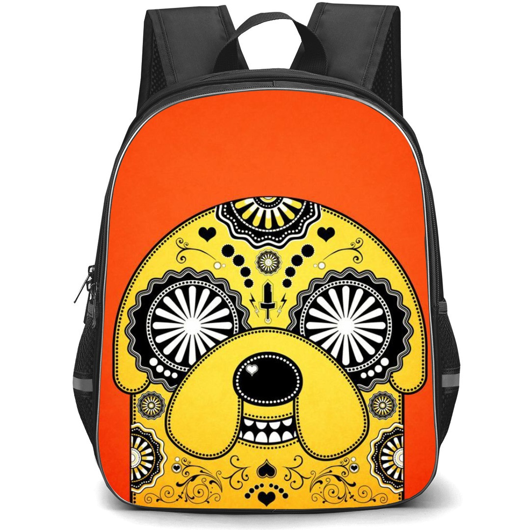Adventure Time Jake The Dog School Backpack StudentPack - Jake The Dog Portrait Orange Background