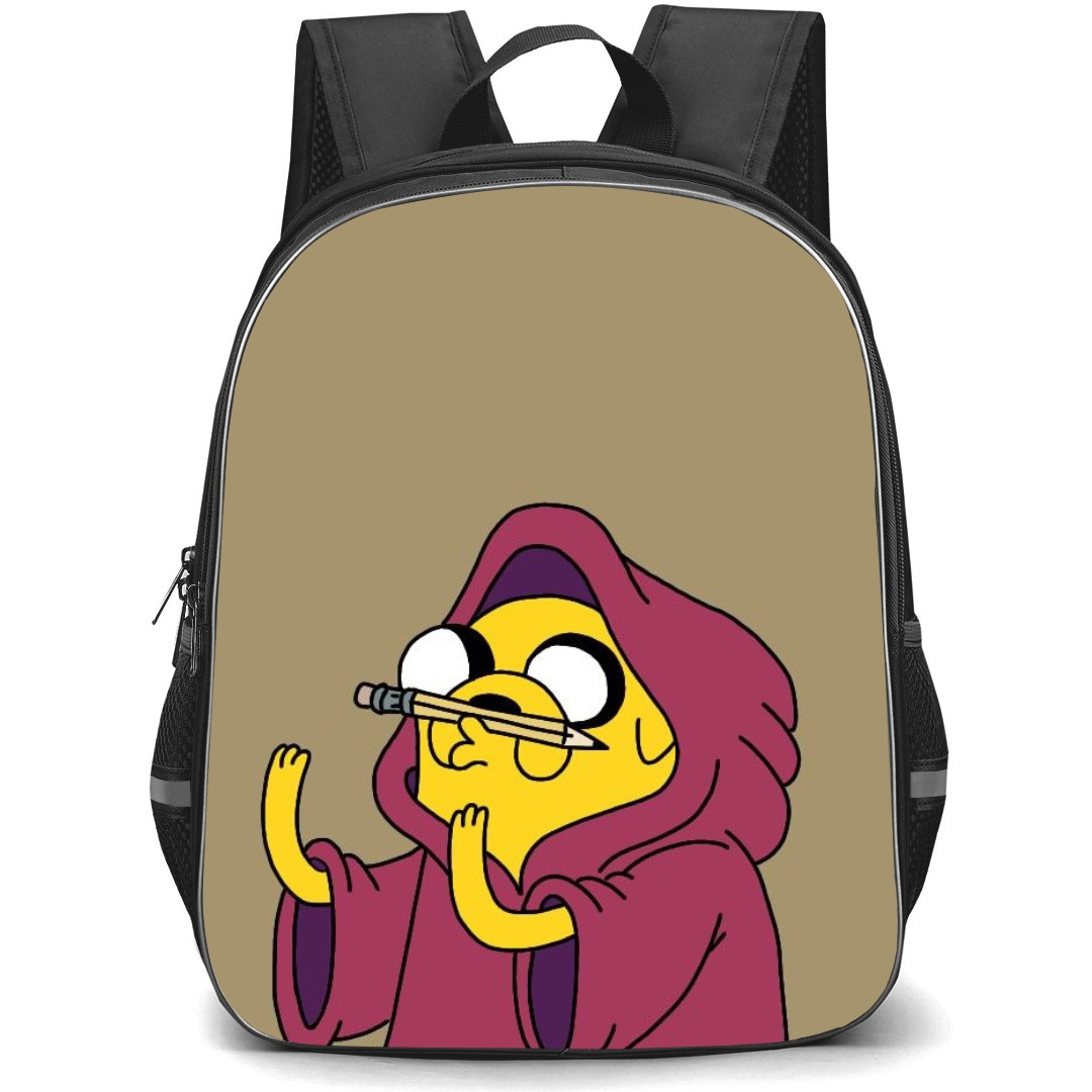 Adventure Time Jake The Dog School Backpack StudentPack - Jake The Dog Side Portrait Brown Background
