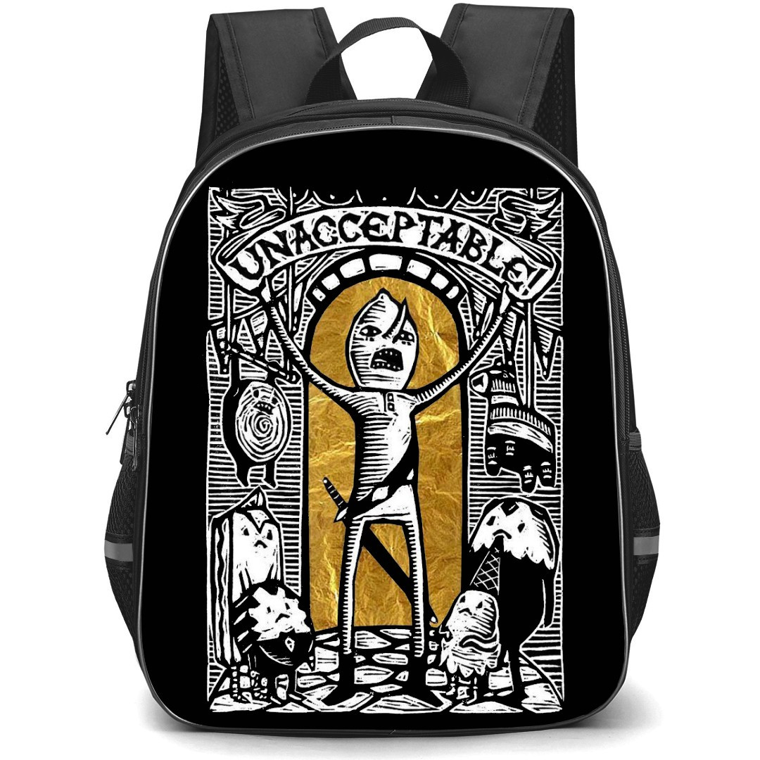 Adventure Time Earl Of Lemongrab School Backpack StudentPack - Earl Of Lemongrab Unacceptable
