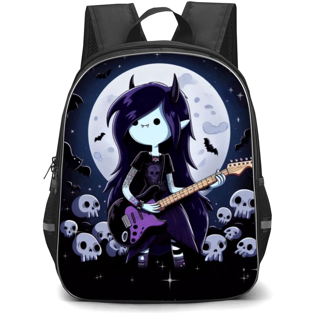 Adventure Time Marceline School Backpack StudentPack - Marceline Playing Guitar Black Background