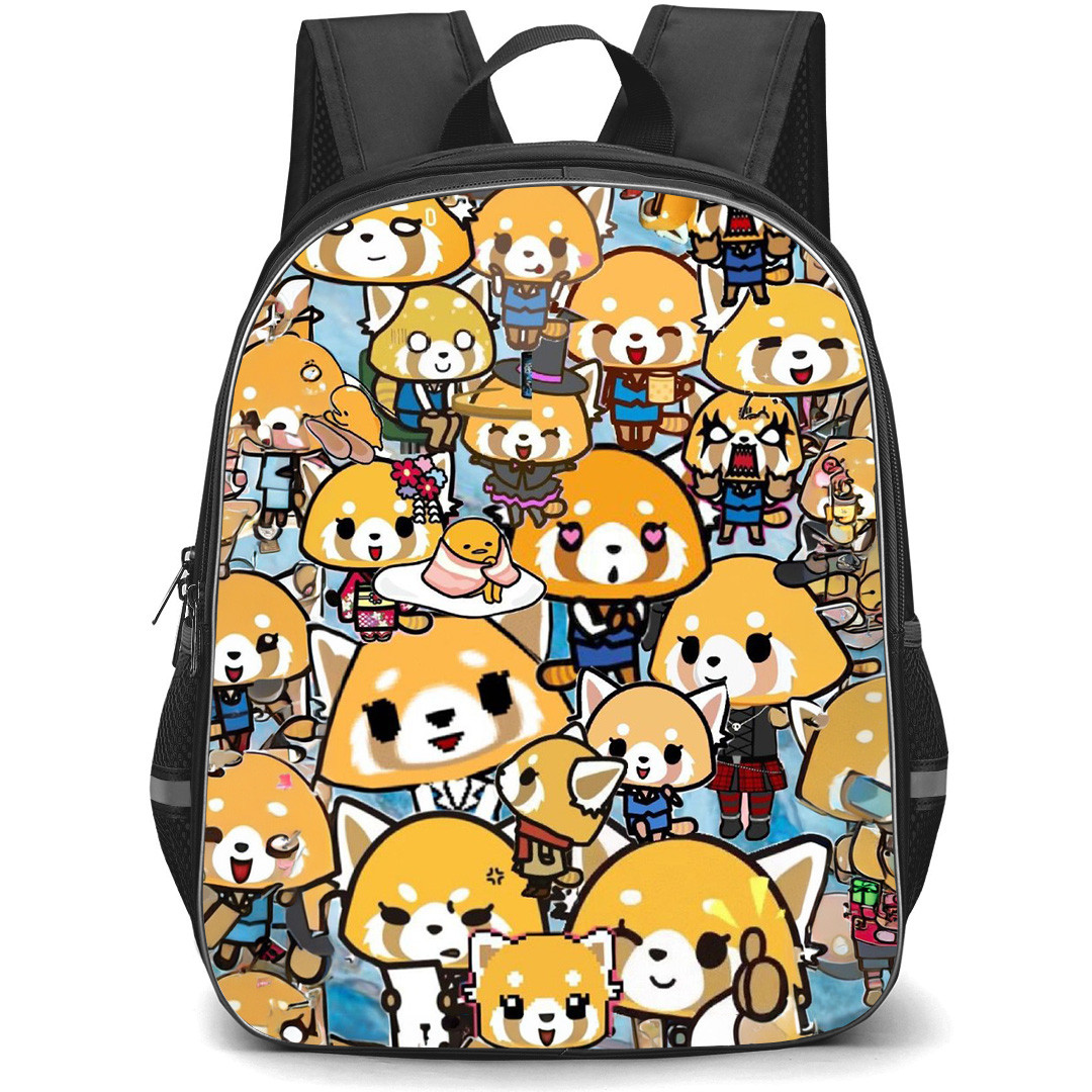 Aggretsuko Backpack School Bag StudentPack - Different Moods Collage Poster