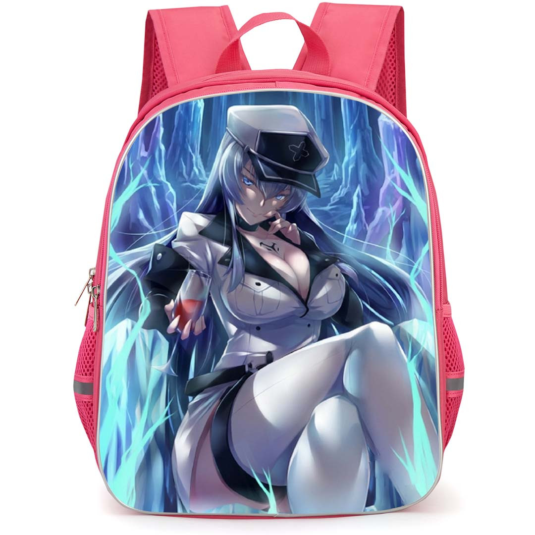 Akame Ga Kill Esdeath Backpack School Bag StudentPack - Esdeath Sitting Fierce Holding Wine Portrait