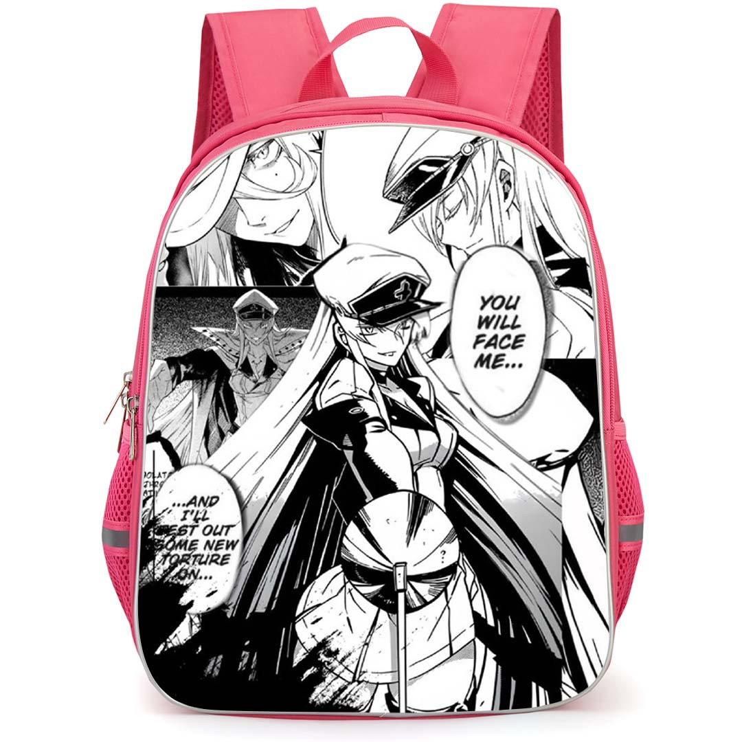 Akame Ga Kill Esdeath Backpack School Bag StudentPack - Esdeath You Will Face Me Comic Portrait