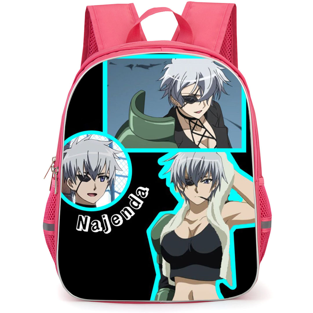 Akame Ga Kill Najenda Backpack School Bag StudentPack - Najenda Portrait Collage On Black Background