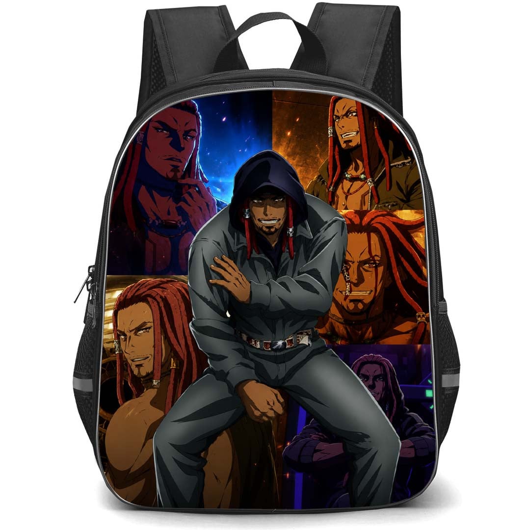 Akudama Drive Brawler Backpack School Bag StudentPack - Brawler Different Scene Collage Sticker