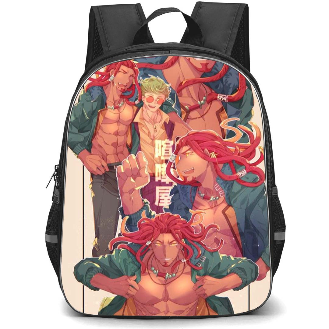 Akudama Drive Brawler Backpack School Bag StudentPack - Brawler Fierce Portrait Collage Poster