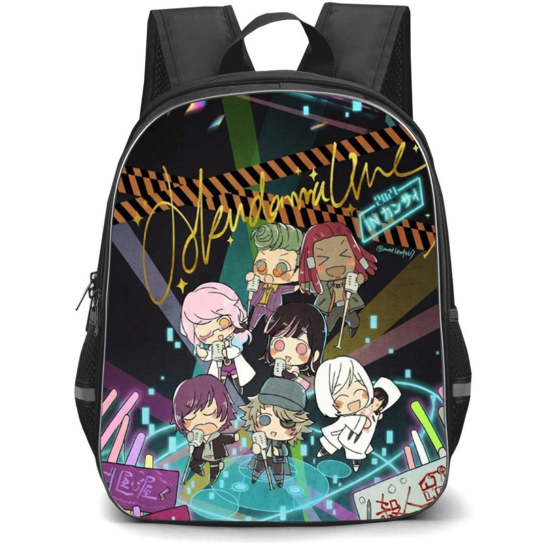 Akudama Drive Backpack School Bag StudentPack - Akudama Drive Characters Singing Chibi Art Poster