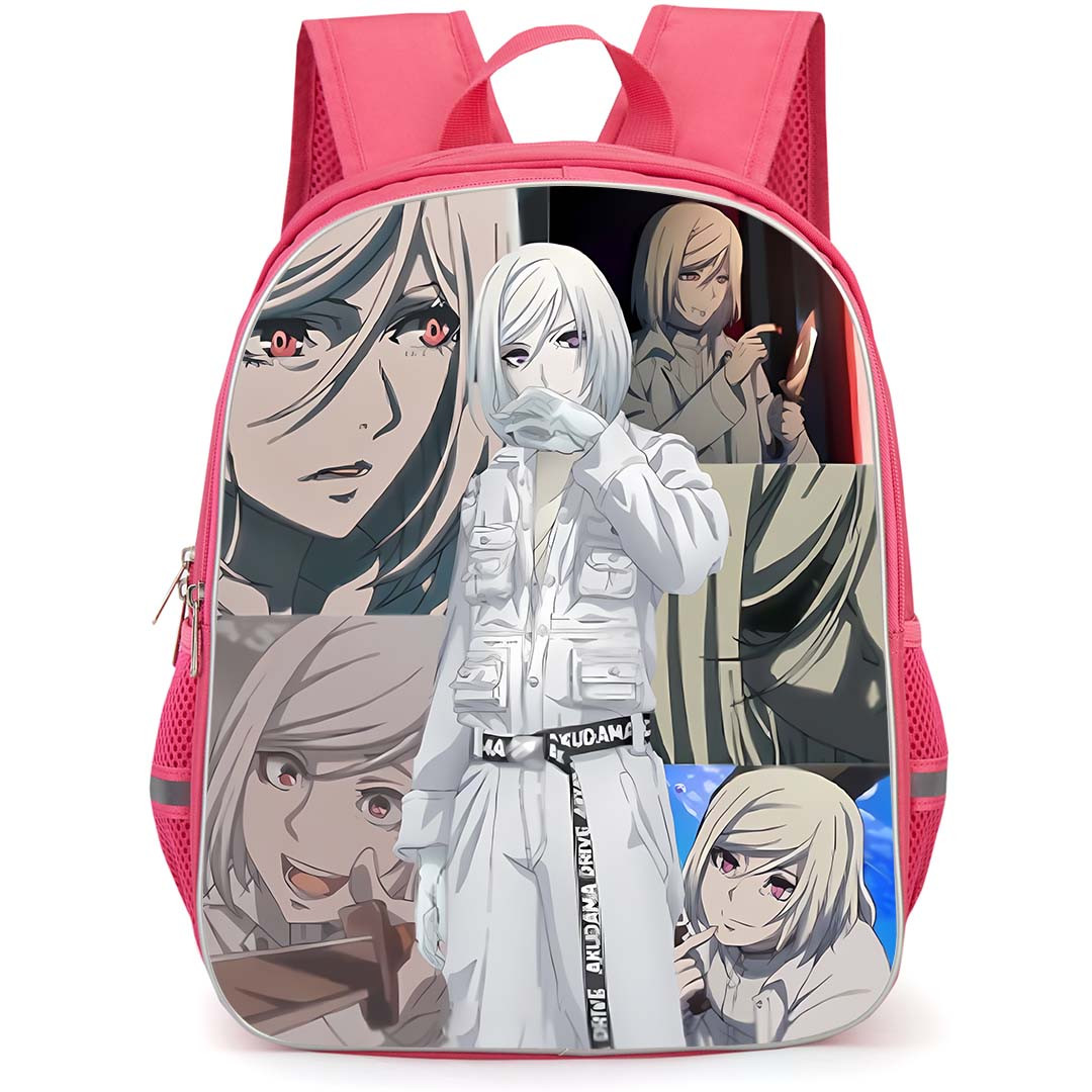 Akudama Drive Cutthroat Backpack School Bag StudentPack - Cutthroat Different Scenes Collage Sticker