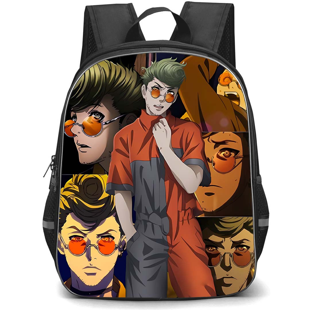 Akudama Drive Hoodlum Backpack School Bag StudentPack - Hoodlum Different Scenes Collage Sticker