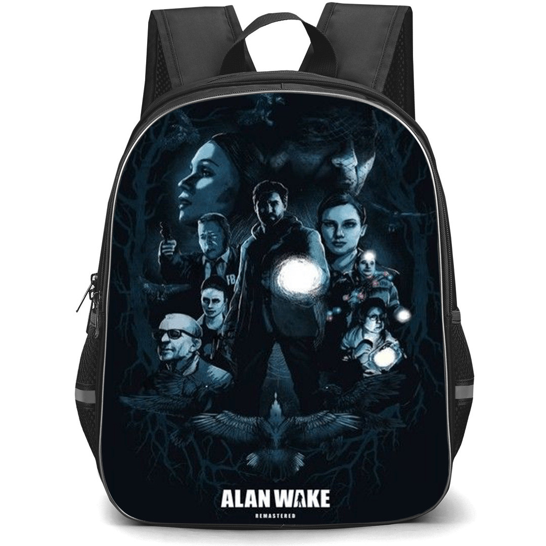 Alan Wake Backpack School Bag StudentPack - Alan Wake Remastered Poster Art