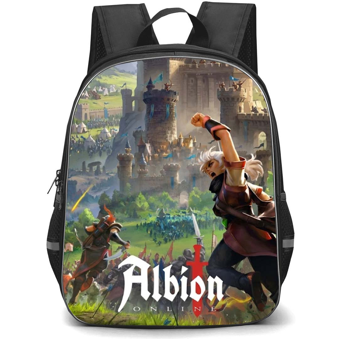 Albion Online Backpack School Bag StudentPack - Albion Online Castle Siege Game Cover Art