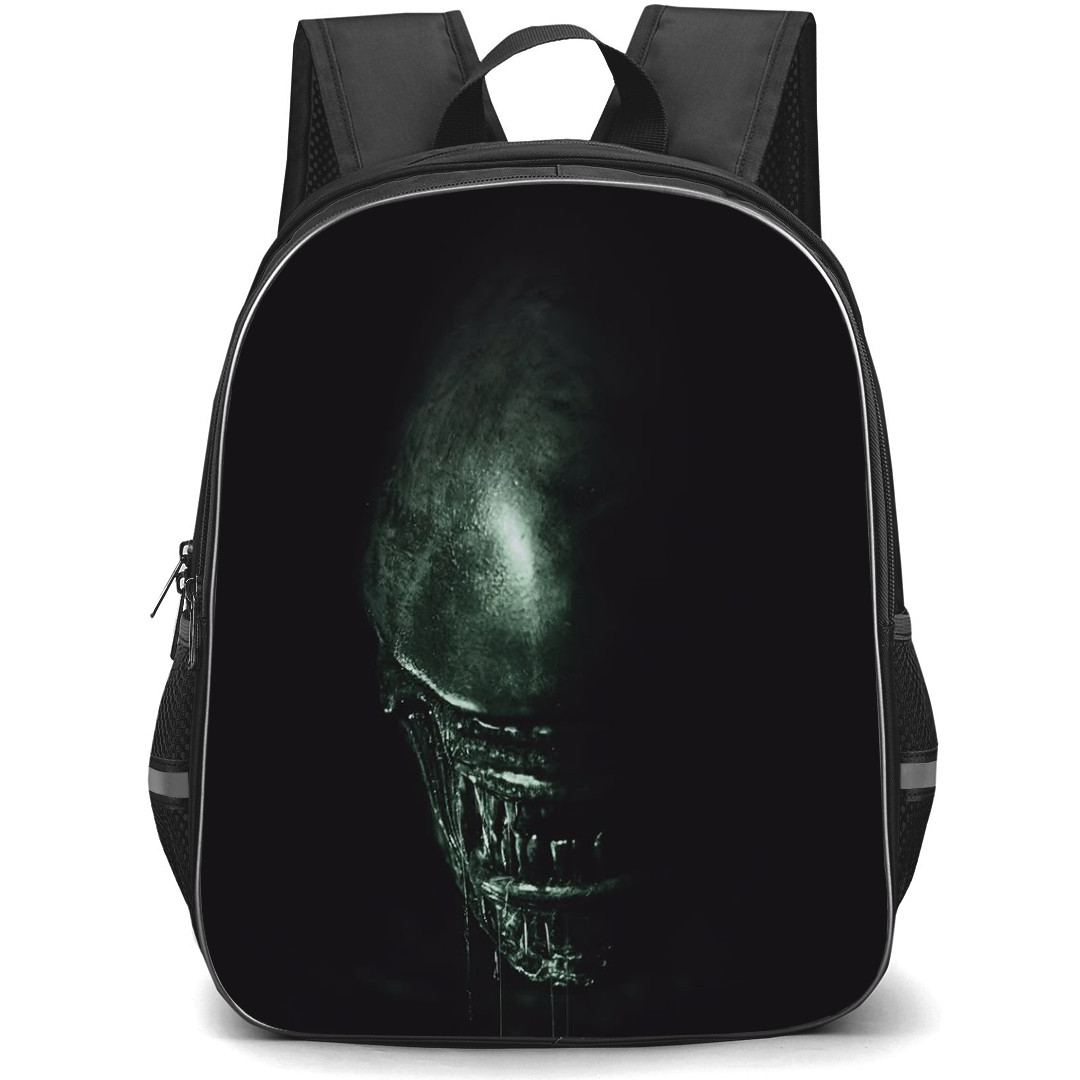 Aliens Backpack StudentPack - Alien Portrait Running In Dark Series Poster