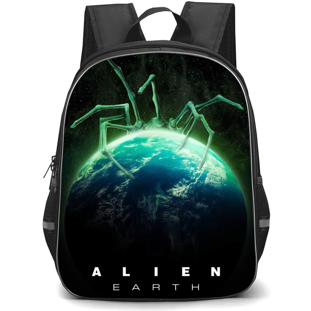 Aliens Backpack StudentPack - Alien Crawling Earth Planet Series Poster