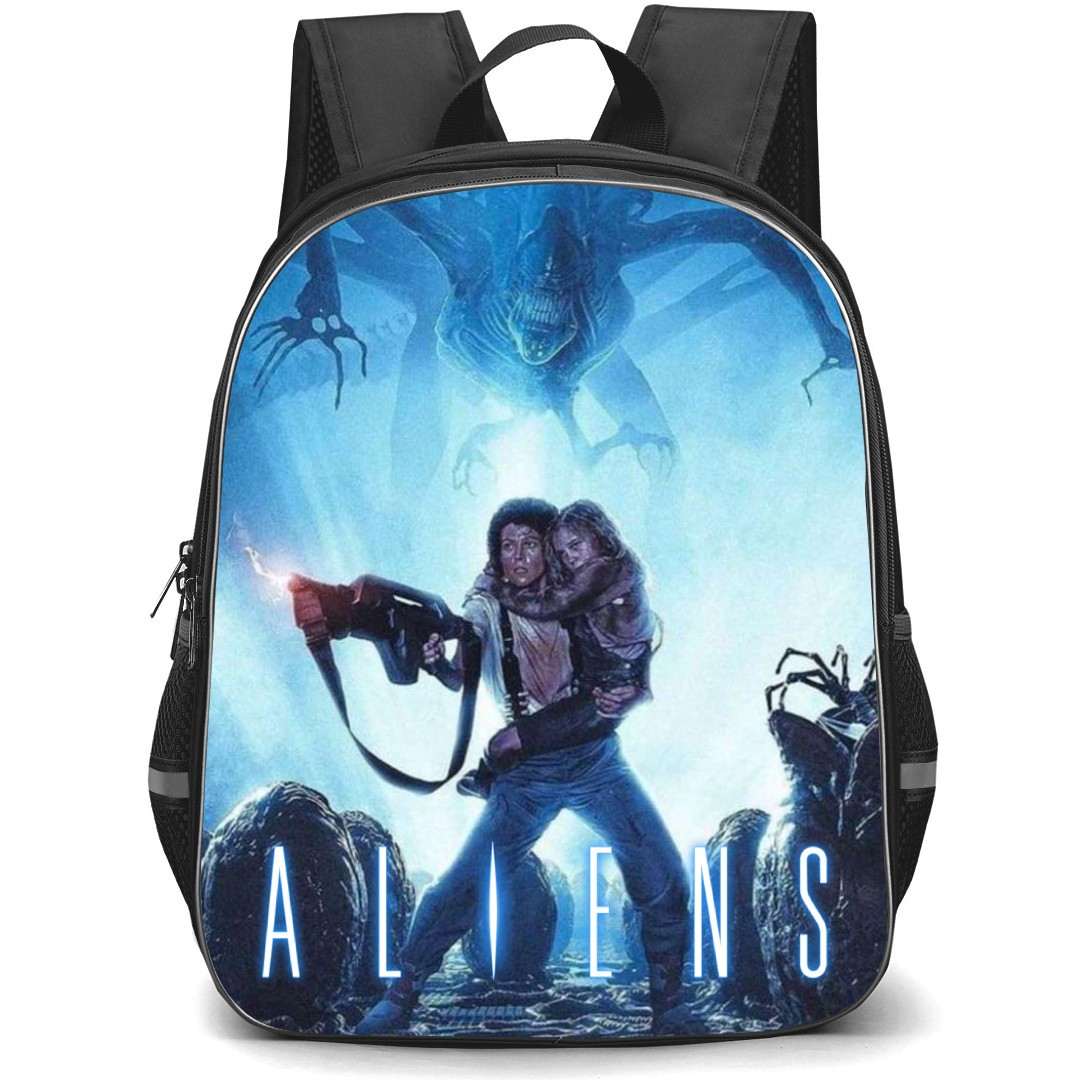 Aliens Movie Ellen Ripley Backpack StudentPack - Ellen Ripley Attack Mode Illustration