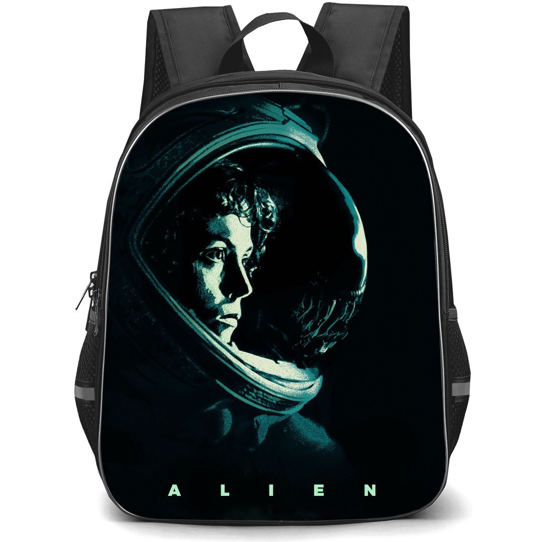 Aliens Movie Ellen Ripley Backpack StudentPack - Ellen Ripley Side Portrait Illustration