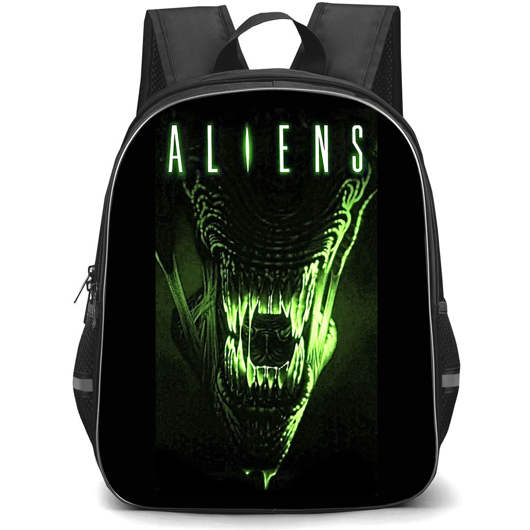 Aliens Backpack StudentPack - Mouth Bite Green Series Poster