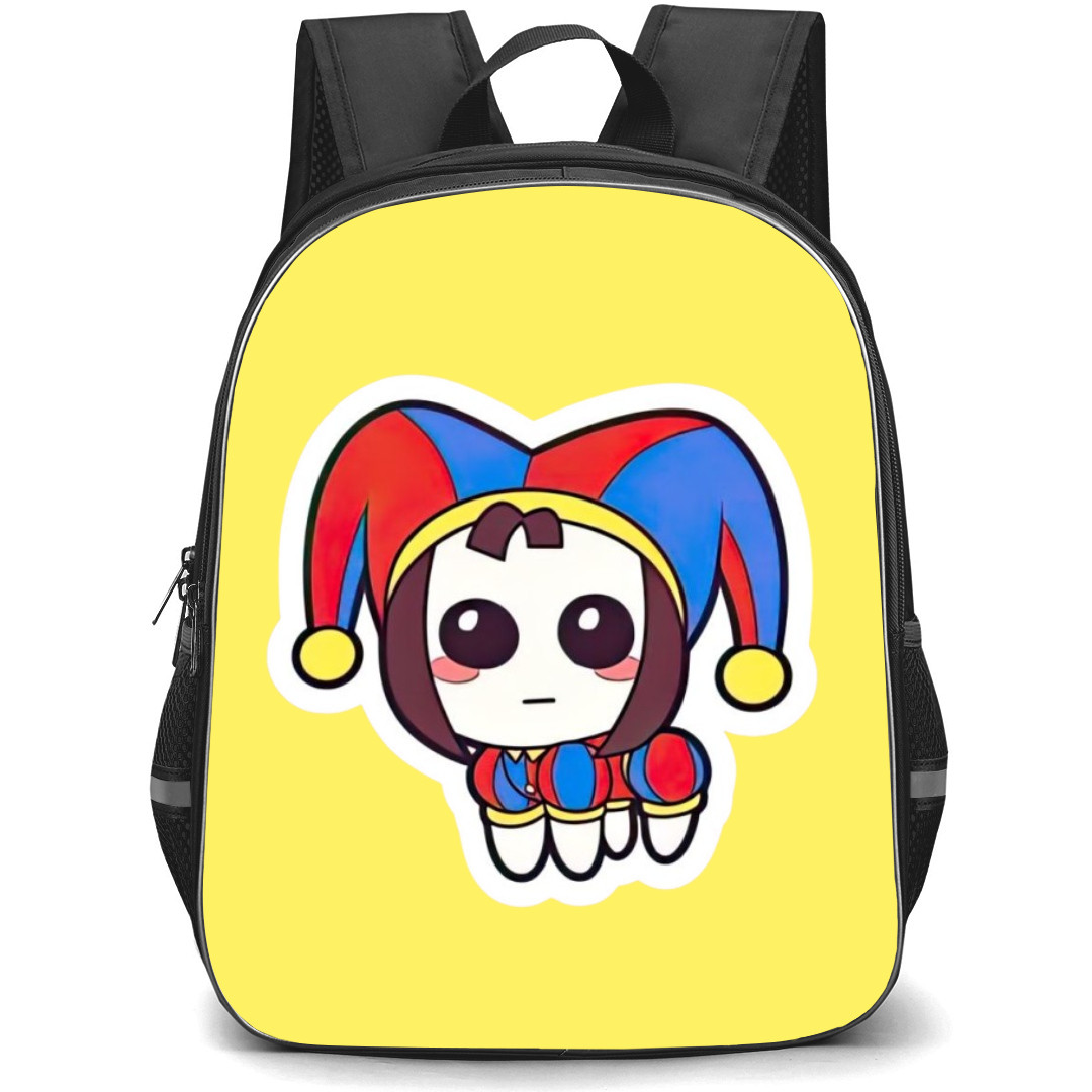 The Amazing Digital Circus Pomni Backpack StudentPack - Pomni Chibi Sticker Art