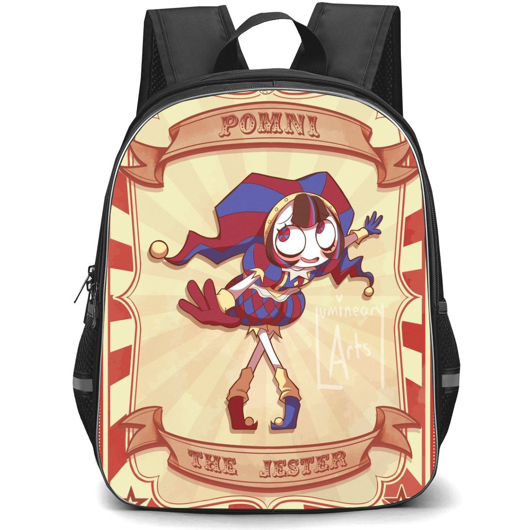 The Amazing Digital Circus Pomni Backpack StudentPack - Pomni The Jester Card Layout