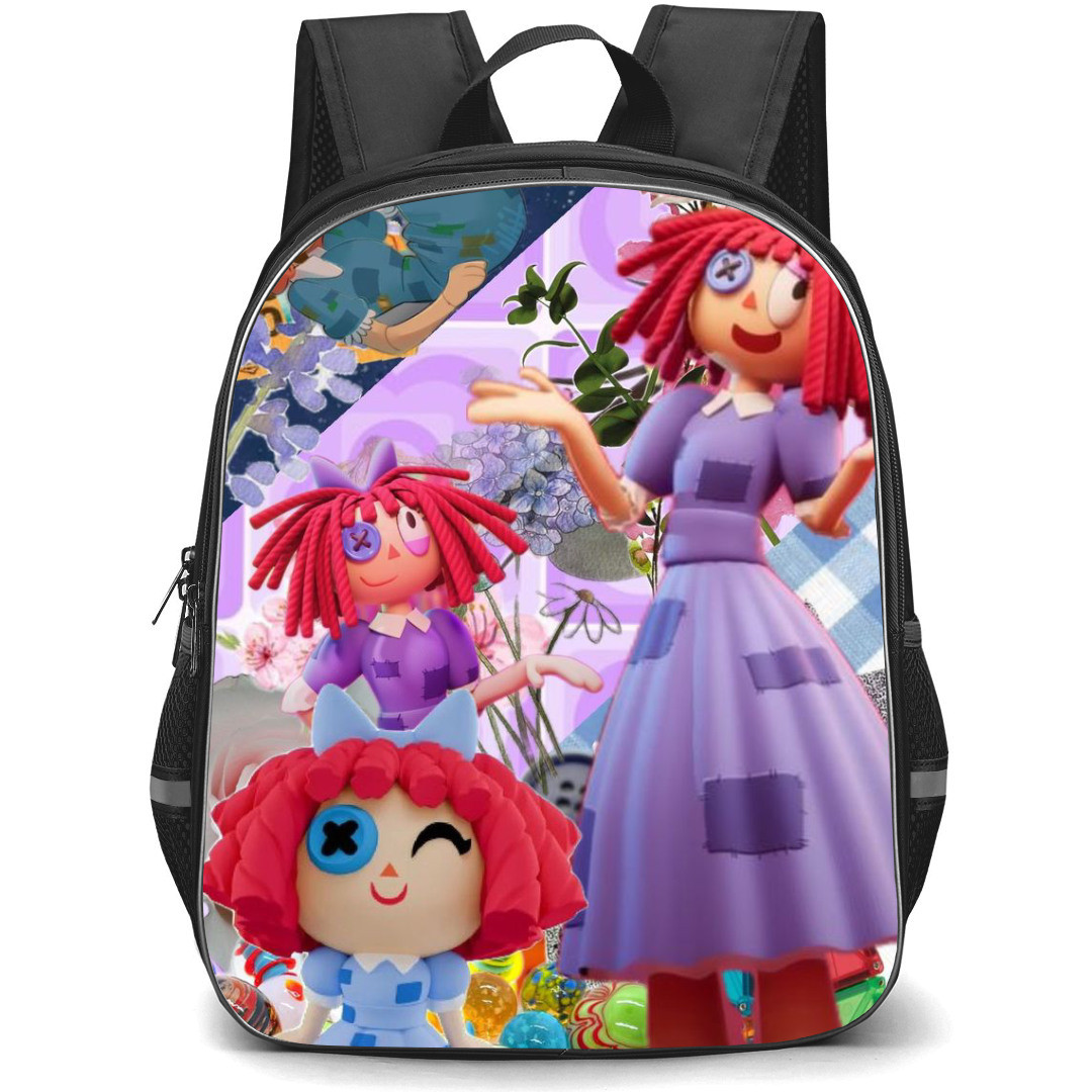 The Amazing Digital Circus Ragatha Backpack StudentPack - Ragatha Collage Purple Dress
